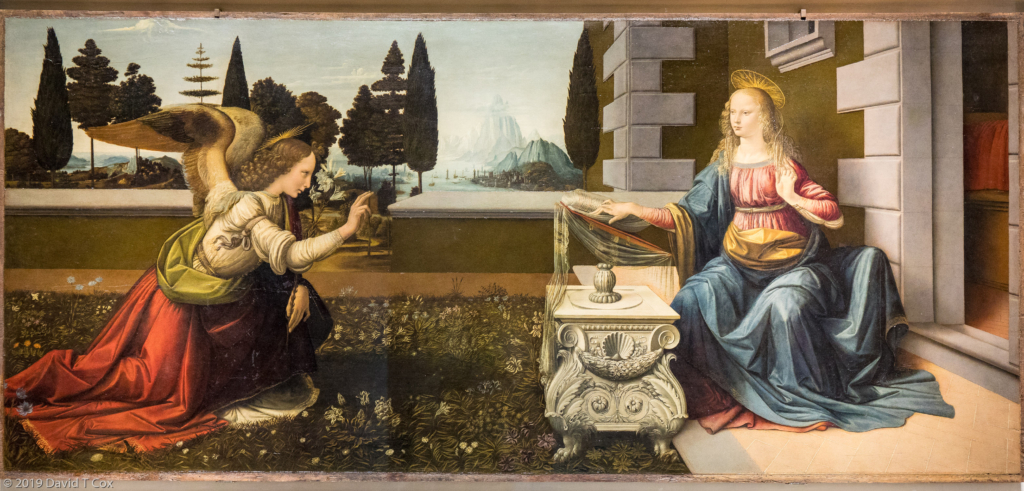 Da Vinci, Annunciation, Ca 1472-75, Uffizi Museum, Florence, Ita - Dave ...